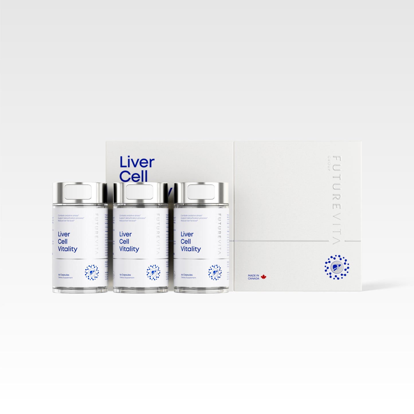 FUTUREVITA 肝細胞活力配方 (Liver Cell Vitality) - 3瓶膠囊裝,加拿大製造護肝排毒膳食補充劑