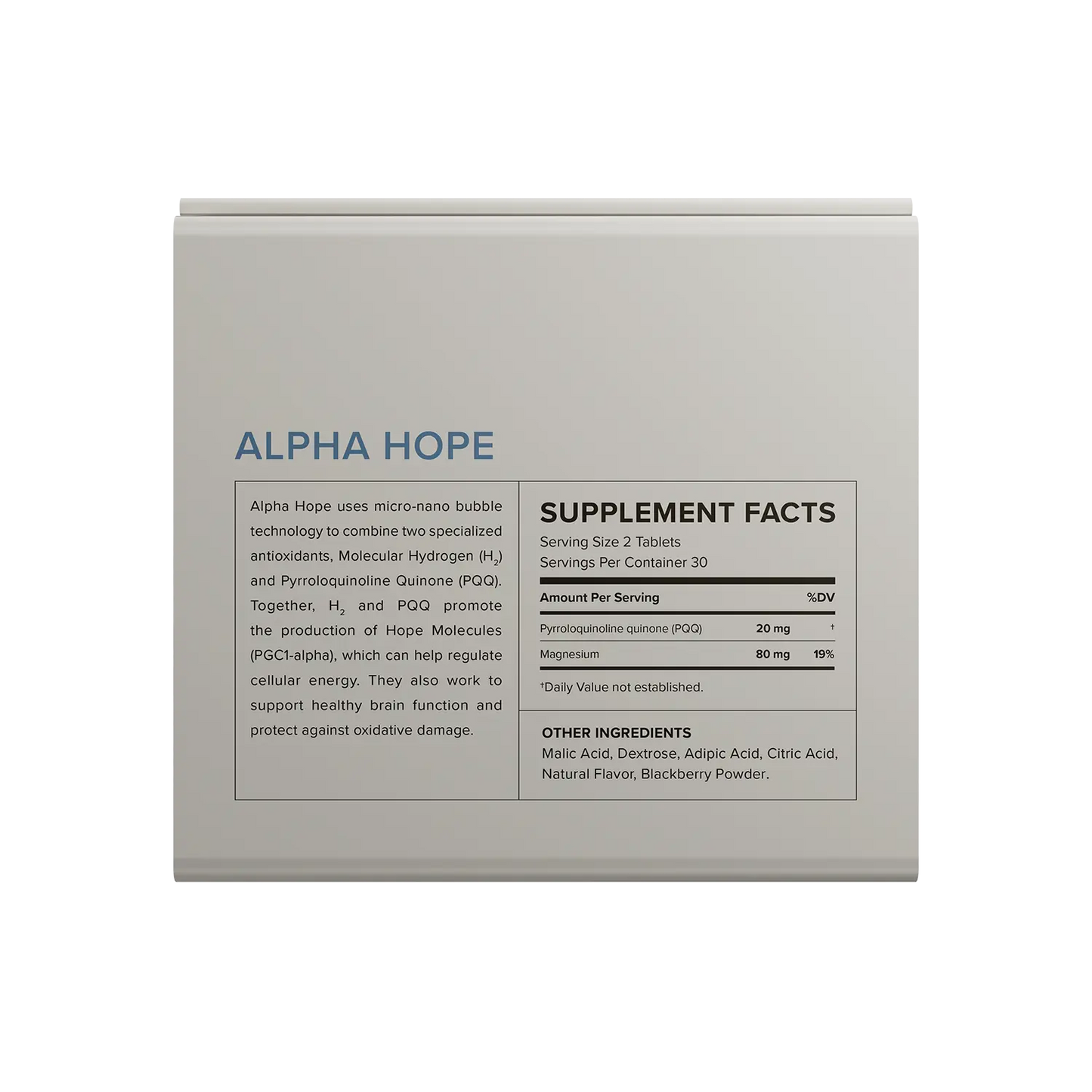 Alpha Hope PQQ 氫氣片