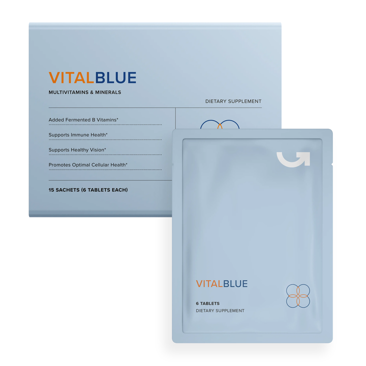 CalerieLifeVitalBlue 全養素 複合維生素礦物質便攜包裝盒與獨立小包